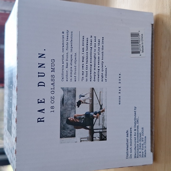 🇺🇸 Rae Dunn Proud American clear glass mug. New! - Picture 2 of 7